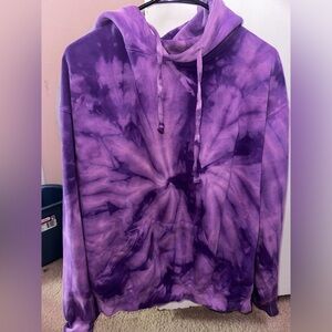 Purple tie dye hoodie